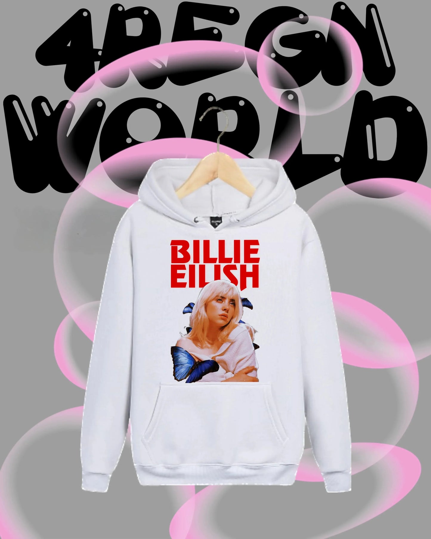 Oversized Streetwear Graphic Print Pullover Hoodie with Urban Music Inspired Artwork
