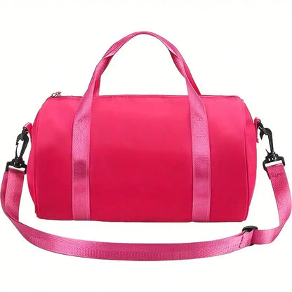 Mini Barrel Duffle Bag with Adjustable Strap Lightweight Travel Carry Design