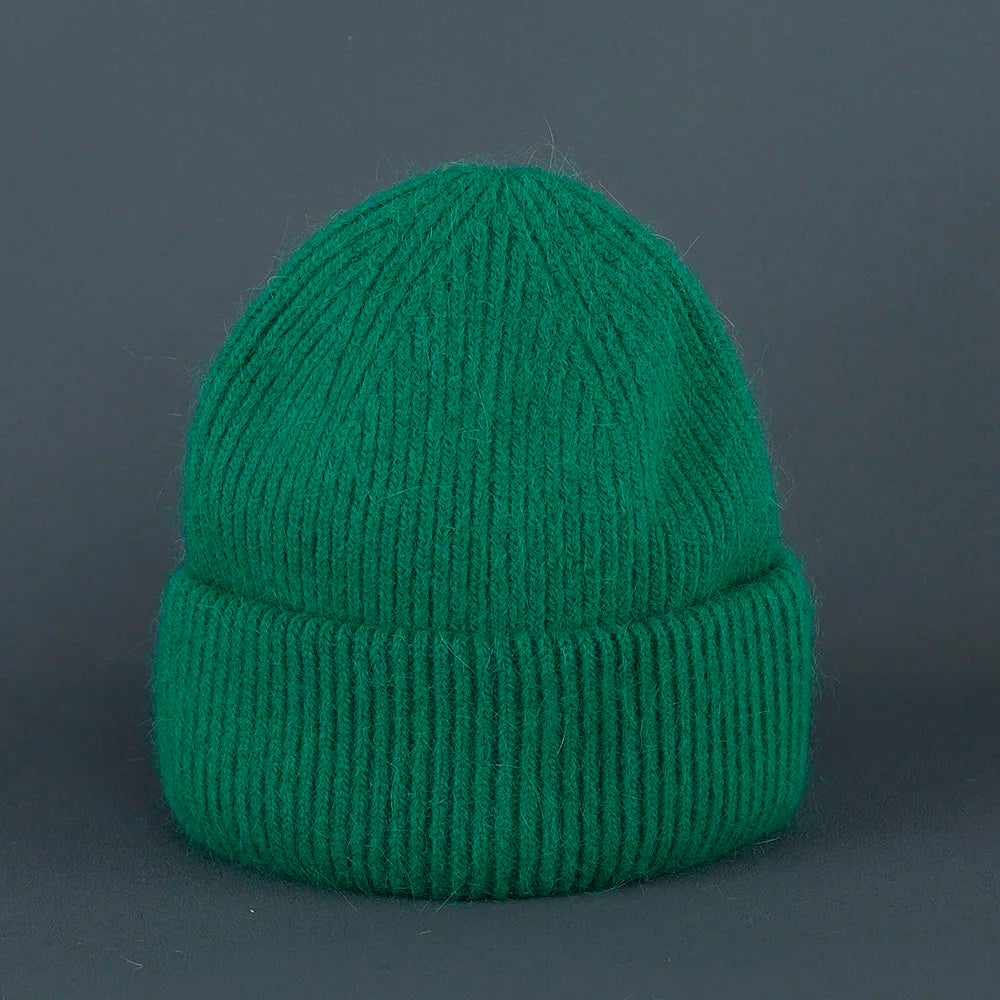 Soft Rabbit Fur Knit Beanie for Everyday Casual Outdoor Winter Fashion and Comfort Style