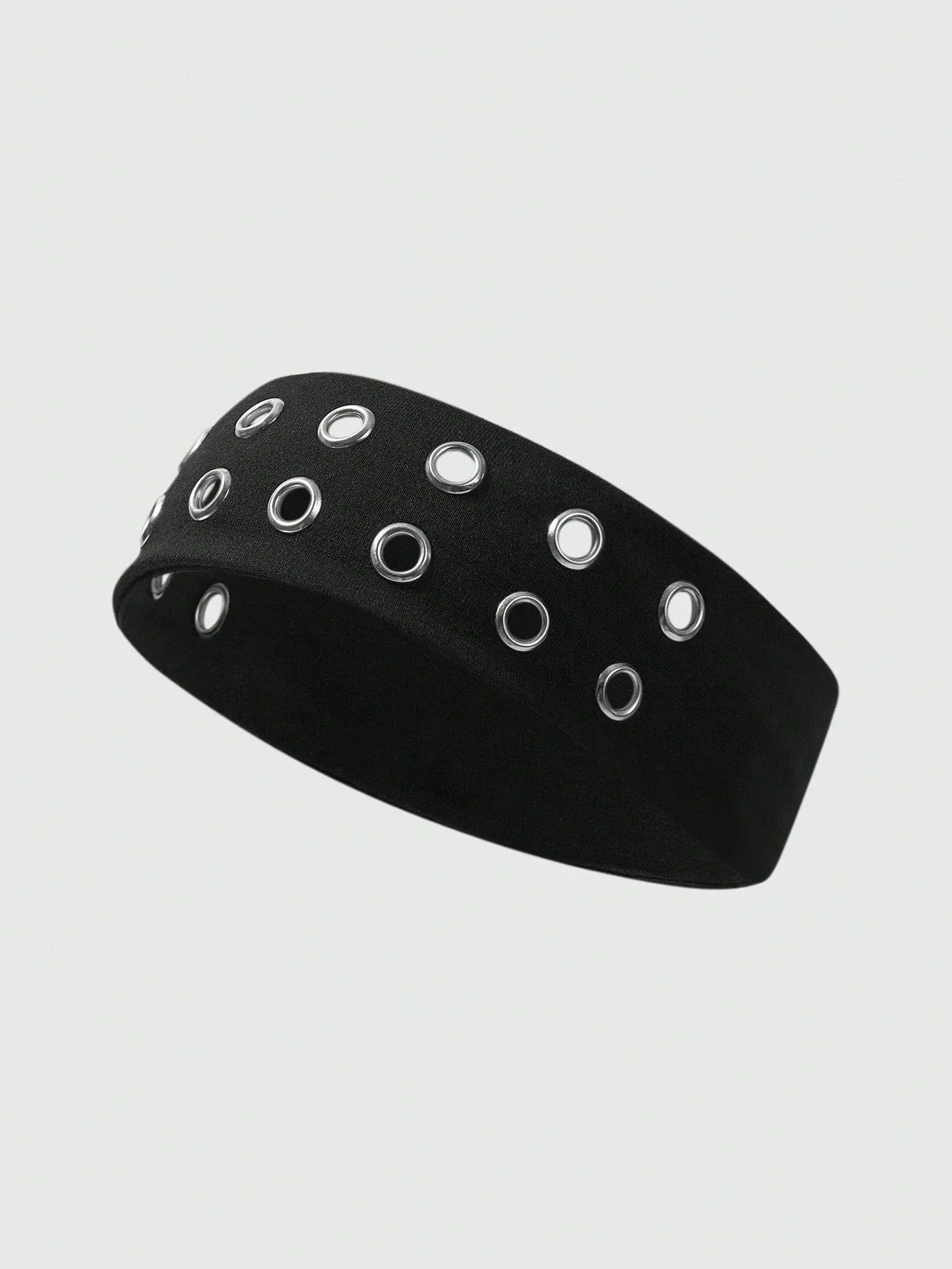 Grommet Detail Headband Punk Alternative Streetwear Hair Accessory