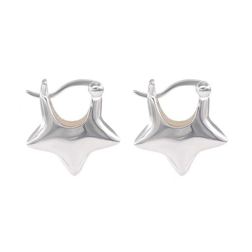 Celestial Star Hoop Earrings for Y2K Fairy Grunge and Alternative Fashion