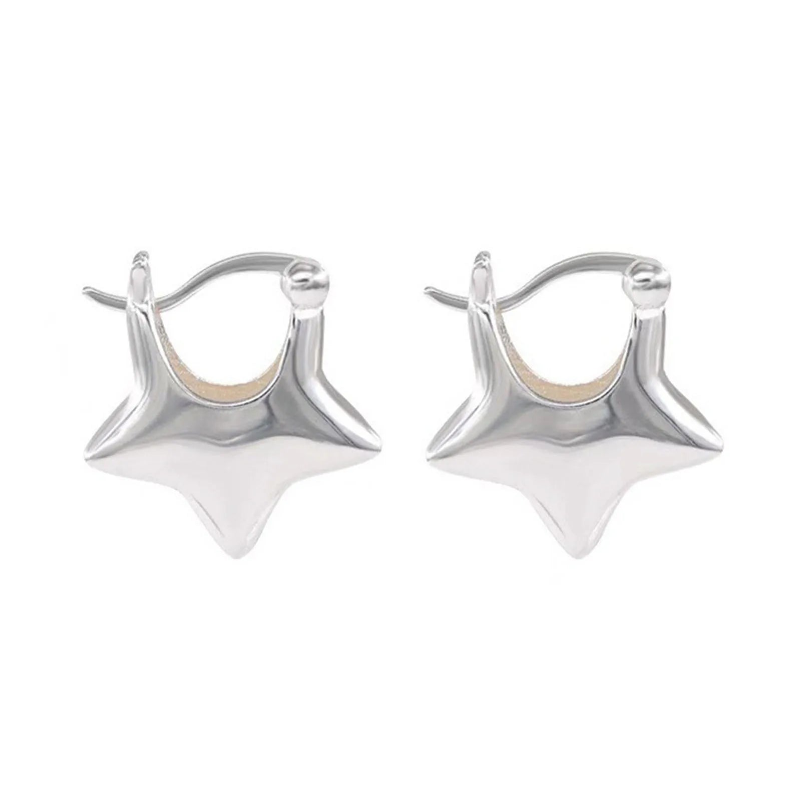 Celestial Star Hoop Earrings for Y2K Fairy Grunge and Alternative Fashion