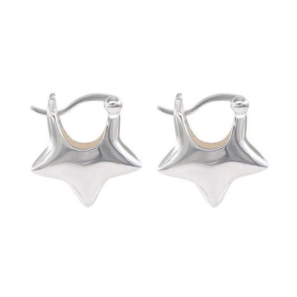 Celestial Star Hoop Earrings for Y2K Fairy Grunge and Alternative Fashion