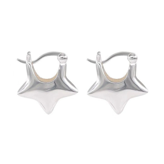 Celestial Star Hoop Earrings for Y2K Fairy Grunge and Alternative Fashion