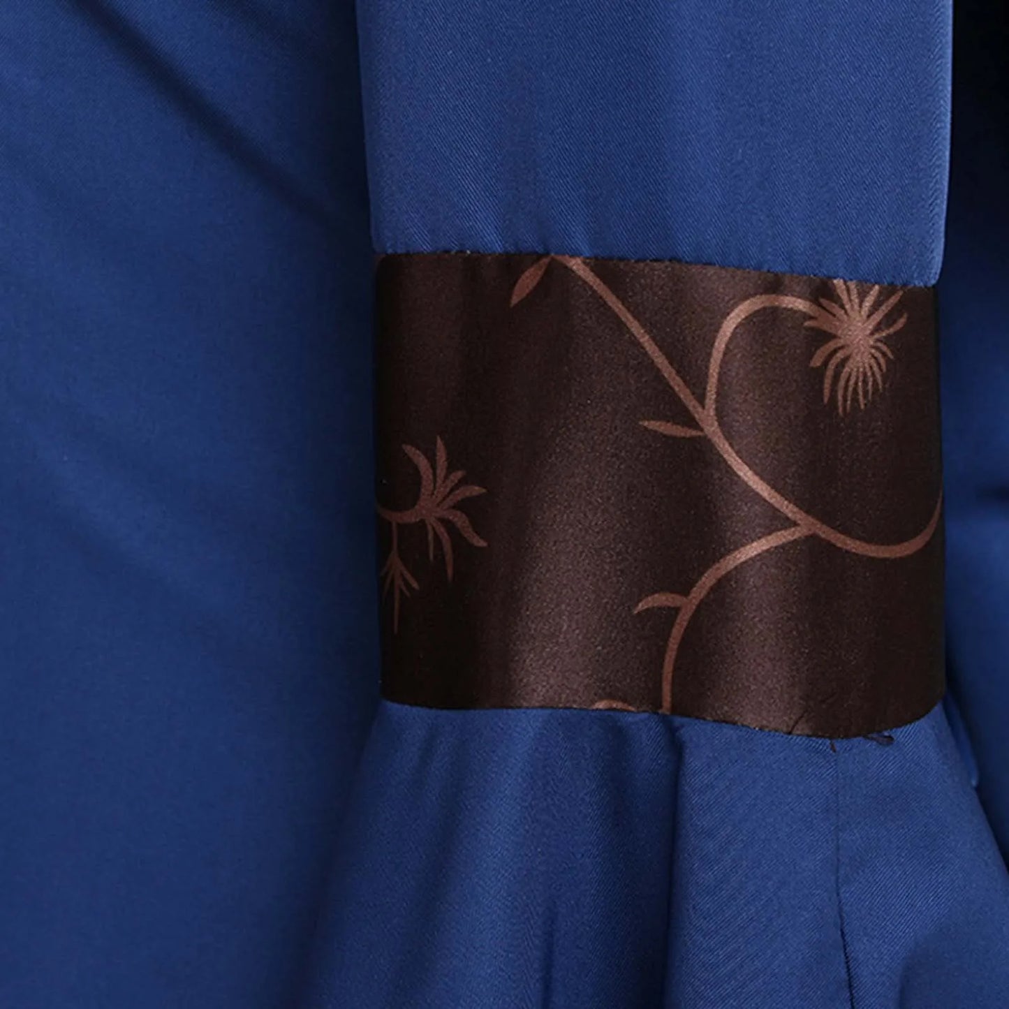 Traditional Gothic Robe Dress with Embroidered Details and Bell Sleeves