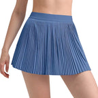 High Waist Pleated Tennis Skirt with Lightweight Athletic Streetwear Styling