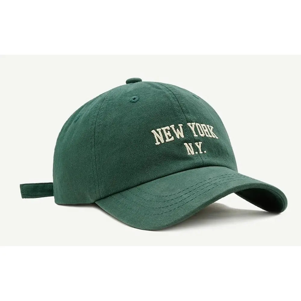 Vintage Embroidered Baseball Cap Adjustable Curved Brim Casual Streetwear Everyday Hat