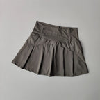 High Waist Athletic Skort with Flared Hem Performance Tennis Styling
