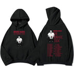 Vintage Tour Style Graphic Hoodie with Relaxed Fit and Streetwear Appeal