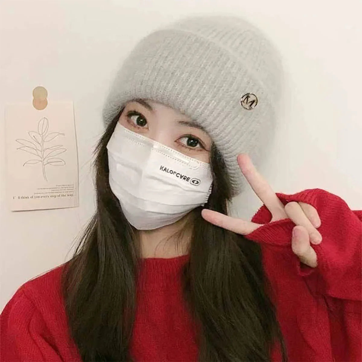 Soft Knit Slouchy Winter Beanie with Plush Trim for Casual Everyday Streetwear Fashion Style