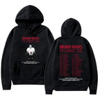 Vintage Tour Style Graphic Hoodie with Relaxed Streetwear Fit and Back Artwork