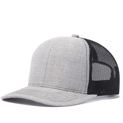 Unisex Breathable Trucker Baseball Cap with Mesh Back for Casual Outdoor Everyday Wear