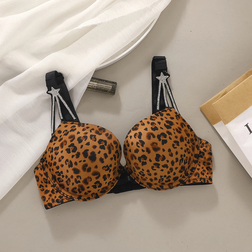 Smooth Contour Push-Up Bra and Crystal Embellished Statement Thong Set