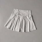 High Waist Athletic Skort with Flared Hem Performance Tennis Styling