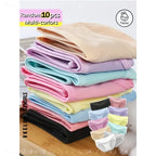 10-Piece Women’s Assorted Pastel Triangle Briefs Set in Macaron-Inspired Colors with Elastic Waistbands