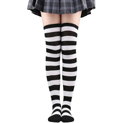 Polka Dot Over-the-Knee Socks with Soft Jacquard Knit for Casual Y2K Fashion