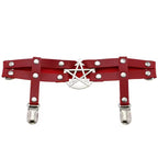 Pentagram Thigh Harness Garter Gothic Punk Alternative Statement Leg Accessory