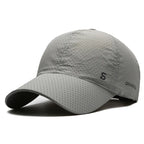 Unisex Quick Dry Baseball Cap with Breathable Design for Outdoor Sports and Everyday Wear