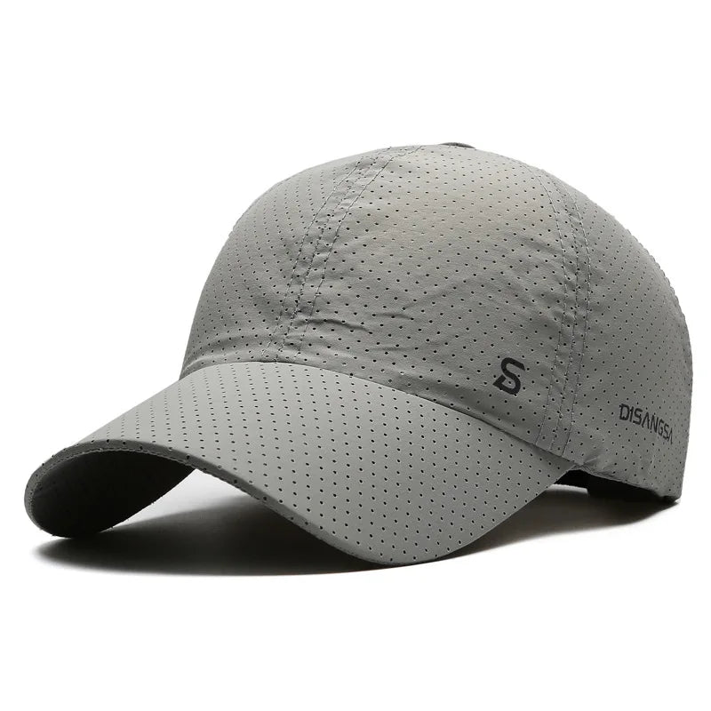 Unisex Quick Dry Baseball Cap with Breathable Design for Outdoor Sports and Everyday Wear