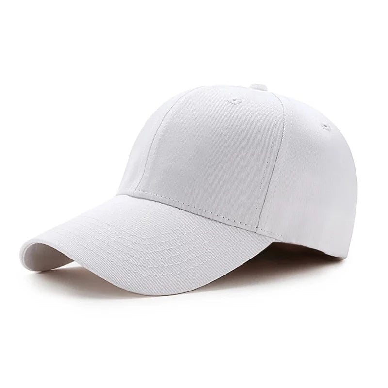 Minimalist Solid Baseball Cap Adjustable Curved Brim Casual Streetwear Fashion Hat