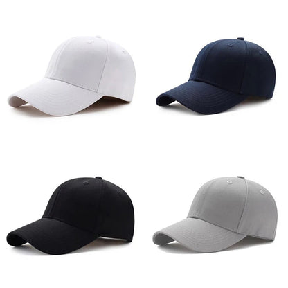 Minimalist Solid Baseball Cap Adjustable Curved Brim Casual Streetwear Fashion Hat