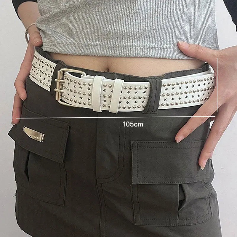 Studded Bullet Detail Belt for Gothic, Punk and Alternative Fashion