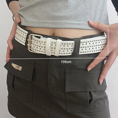 Studded Bullet Detail Belt for Gothic, Punk and Alternative Fashion