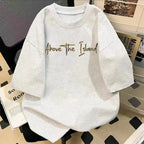 Neon Glitch Anime Graphic Oversized Soft Cotton Casual T-Shirt