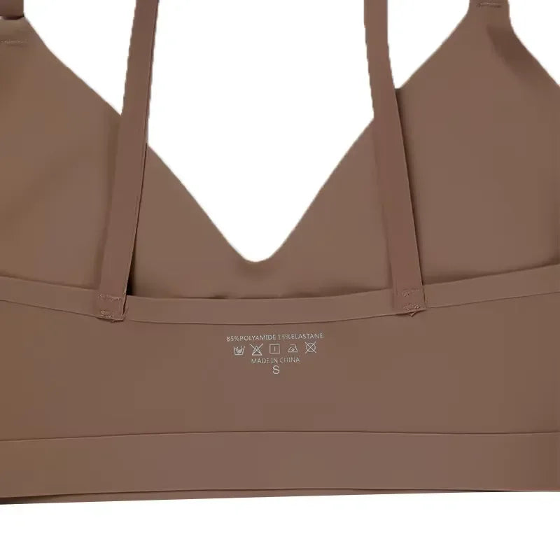 Seamless Square-Neck Minimalist Bralette and High-Leg Brazilian Thong Set