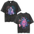 Retro Anime Goth Character Art Oversized Vintage Graphic T-Shirt