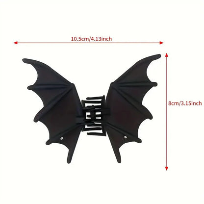Gothic Bat Wing Hair Claw Clip Alternative Statement Hairstyle Accessory