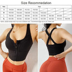 Structured Front-Zip High-Impact Sports Bra with Racerback Support
