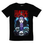 Dark Aesthetic Streetwear Cotton T-Shirt with Gothic Graphic Artwork and Relaxed Urban Style