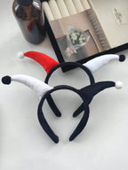 Harlequin Horn Headband Gothic Carnival Inspired Statement Hair Accessory
