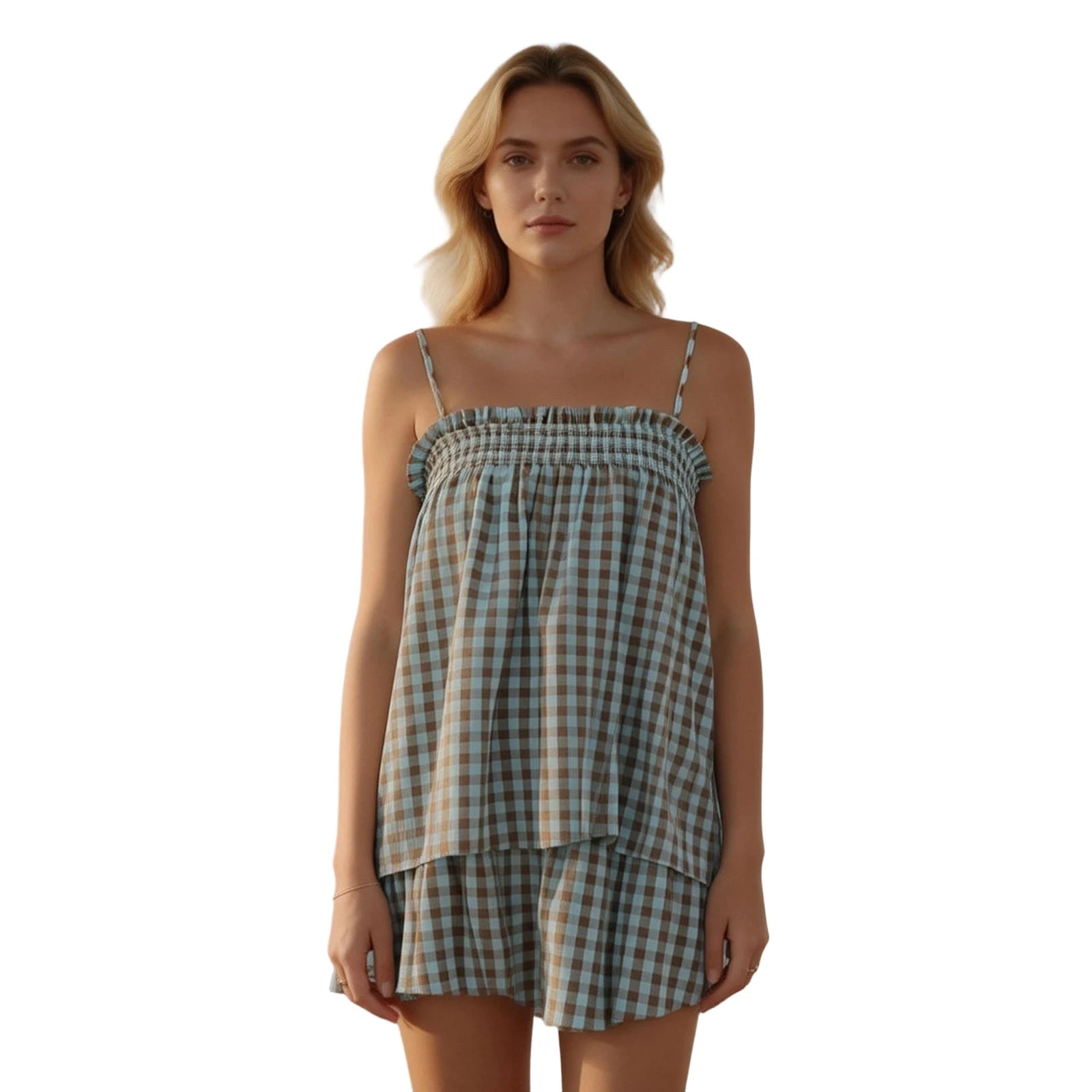 Women's Floral Print Cami and Shorts Co-Ord Set Relaxed Summer Outfit
