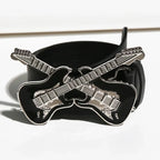 Western Inspired Guitar Buckle Belt for Punk and Y2K Fashion
