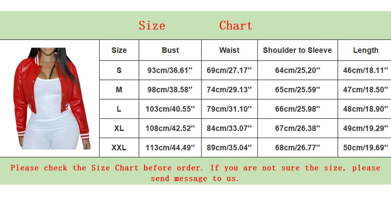 Women's Faux Leather Varsity Jacket Cropped Relaxed Streetwear Button Front Outerwear