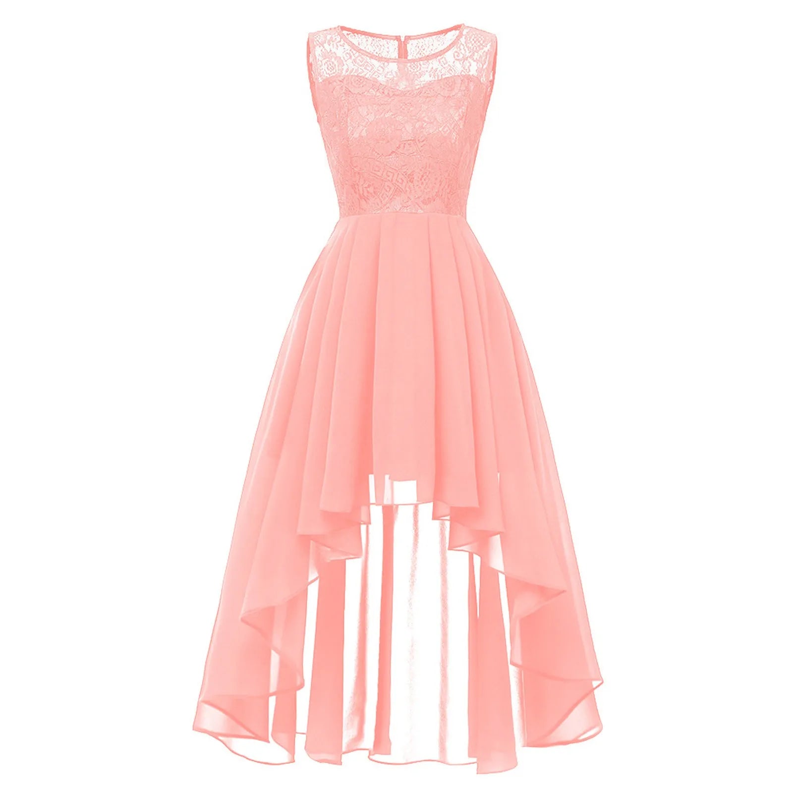 Sleeveless High Low Midi Dress With Soft Flowing Movement