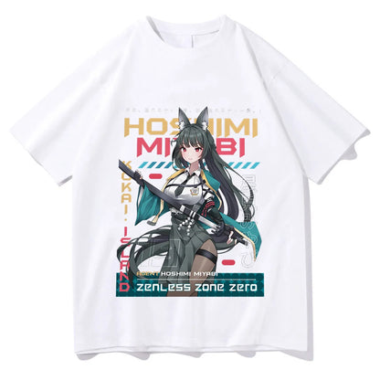 Kawaii Anime-Inspired Graphic Casual Oversized Japanese Streetwear Cotton T-Shirt