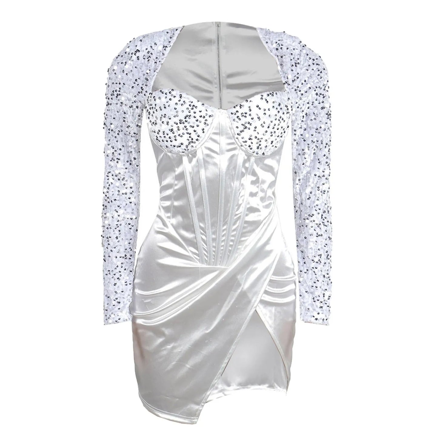 Off-Shoulder Ruched Mini Dress with Elegant Anime Streetwear Style