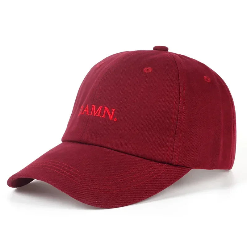 Unisex Embroidered Nylon Baseball Cap with Adjustable Fit for Casual Streetwear Style
