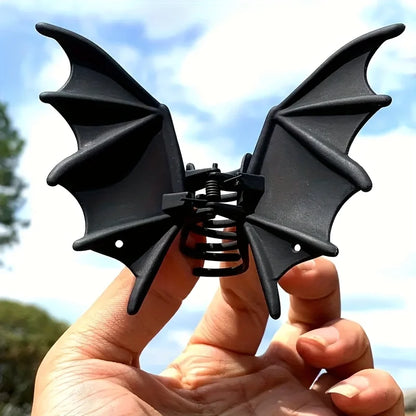 Gothic Bat Wing Hair Claw Clip Alternative Statement Hairstyle Accessory
