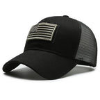 Unisex Mesh Baseball Cap with Camouflage Pattern and Embroidered Patch for Outdoor Adventures