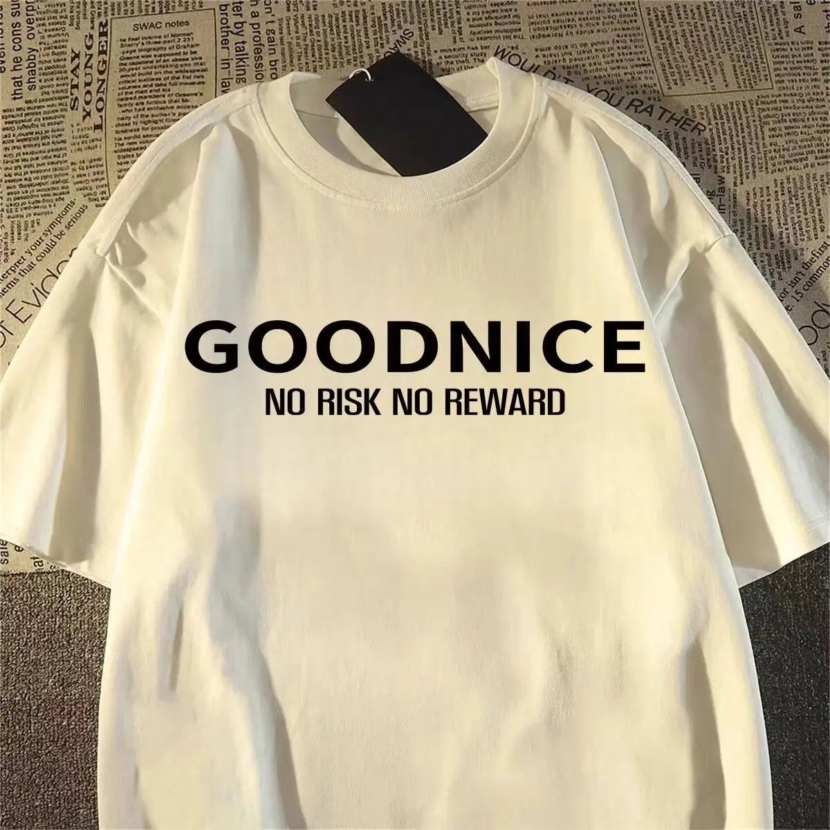Oversized Abstract Fade Graphic T-Shirt with Contemporary Streetwear Aesthetic