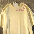 Minimalist Streetwear Cotton T-Shirt with Delicate Graphic Detail and Contemporary Casual Fit