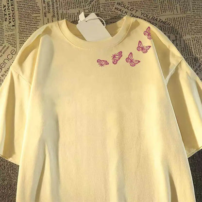Minimalist Streetwear Cotton T-Shirt with Delicate Graphic Detail and Contemporary Casual Fit