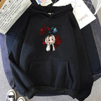 Kawaii Anime Oversized Hoodie with Manga-Inspired Character Artwork
