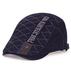 Classic Cotton Ivy Flat Cap Quilted Pattern Casual Vintage Streetwear Beret Hat