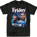 Vintage Film-Inspired Graphic Streetwear T-Shirt with Retro Urban Portrait Print