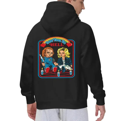 Retro Anime Streetwear Hoodie with Manga-Inspired Graphic Back Print